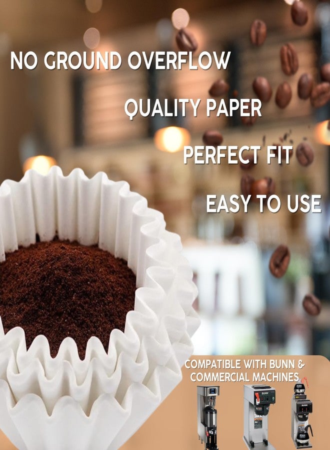 PR1M3 Large Coffee Filters, 12 Cup Premium Disposable Coffee Filters, 9 3/4” x 4 1/4” Inch Size, Tall-Sided Design, Compatible with Bunn Commercial & Large Brewers, No Ground Overflow, 500 Count Pack. - Image 3
